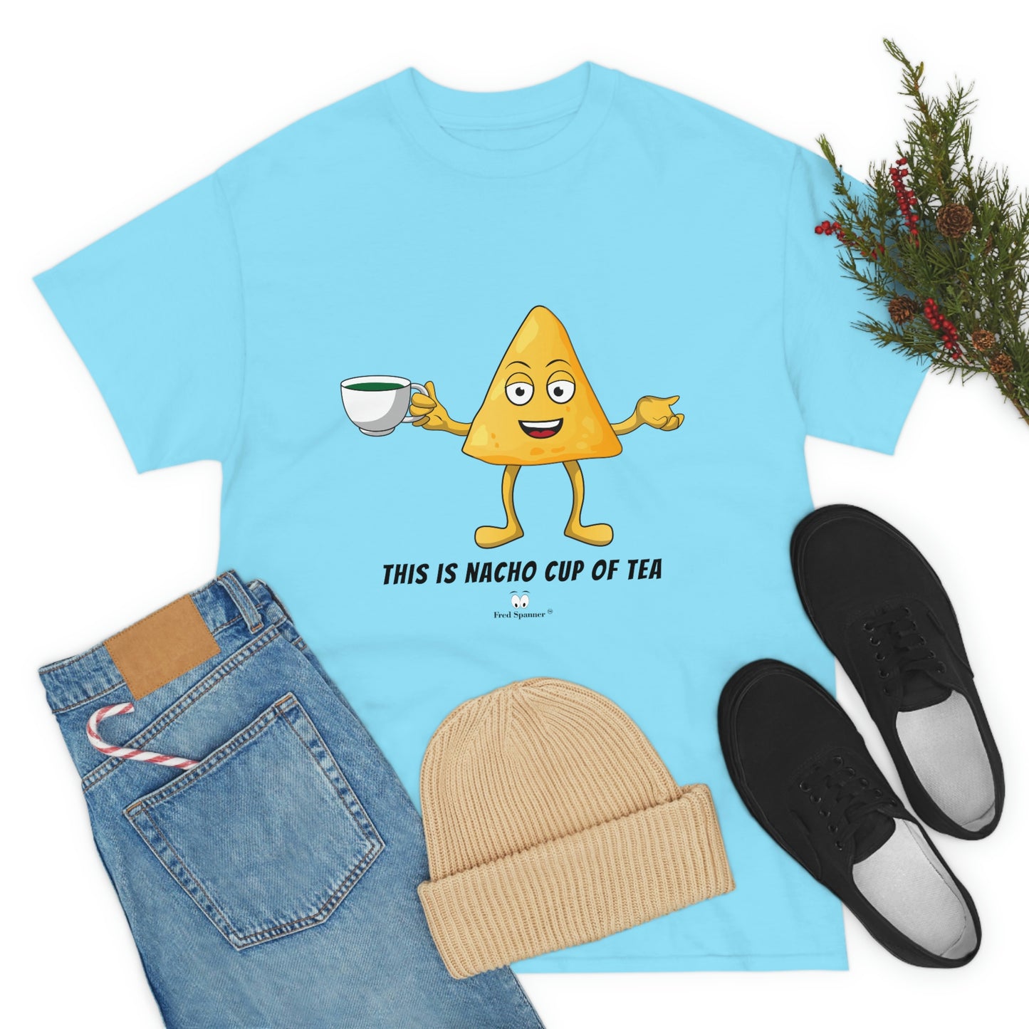 This is nacho cup of tea. Cotton Tee