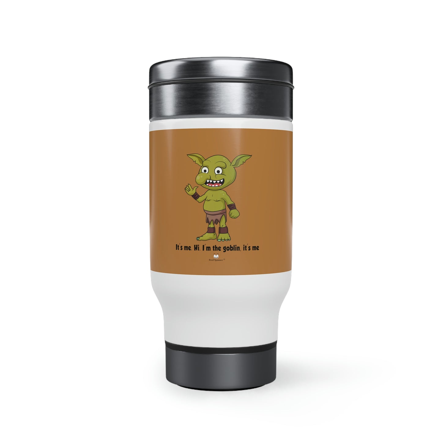 Goblin, Stainless Steel Travel Mug with Handle, 14oz