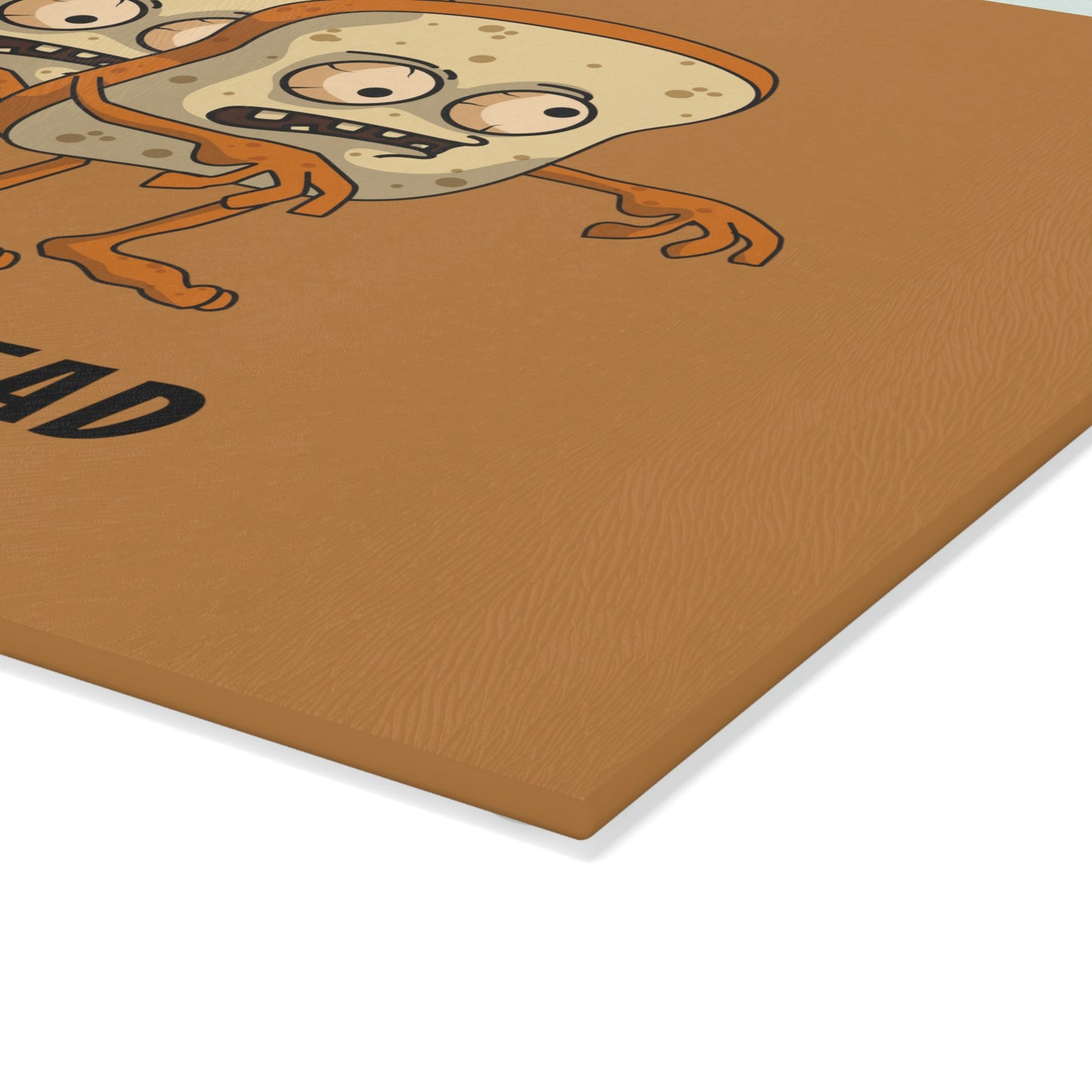The Walking Bread - Glass Cutting Board