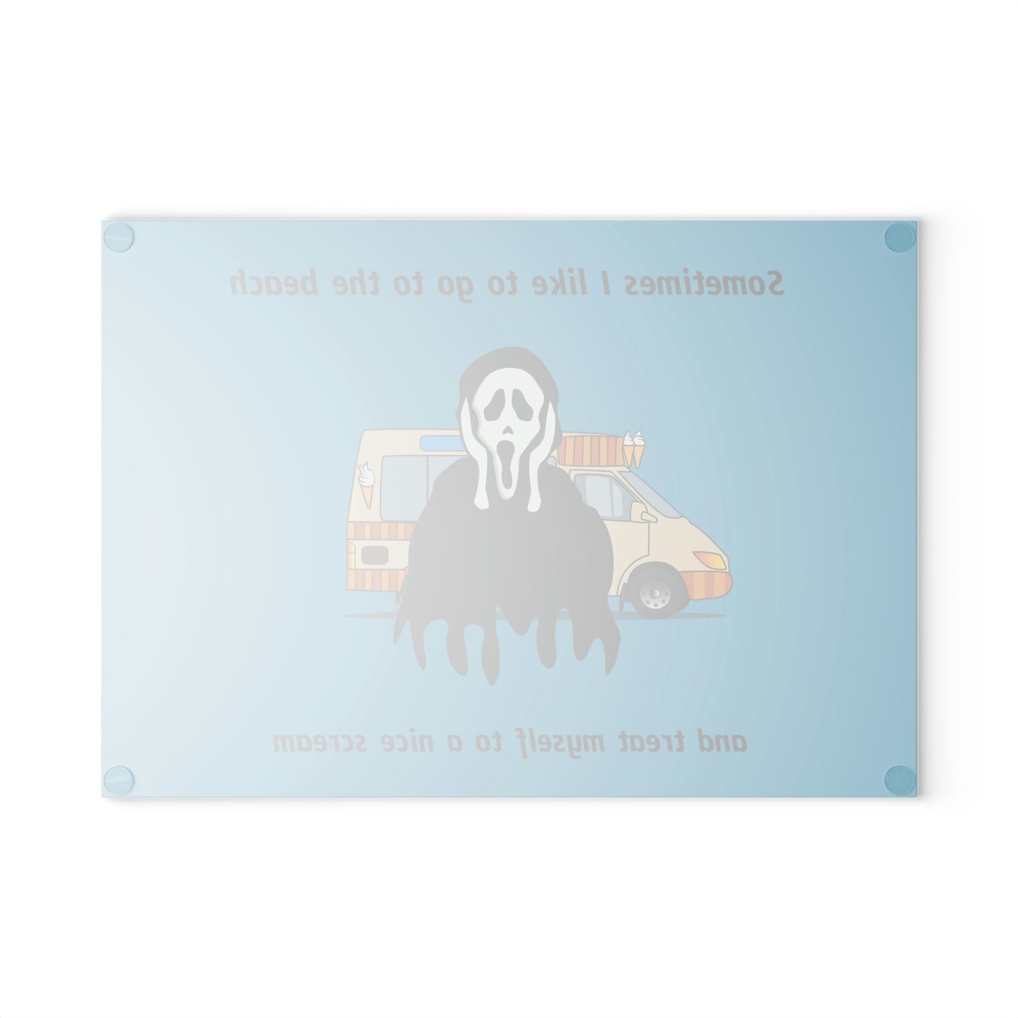 Scream- Glass Cutting Board