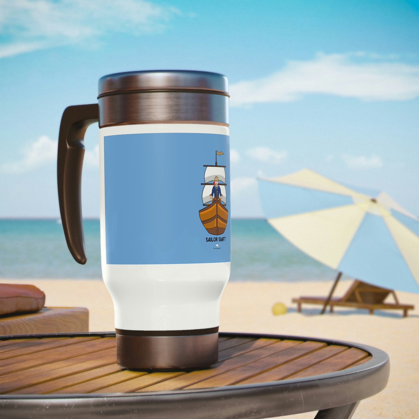 Sailor Swift Stainless Steel Travel Mug with Handle