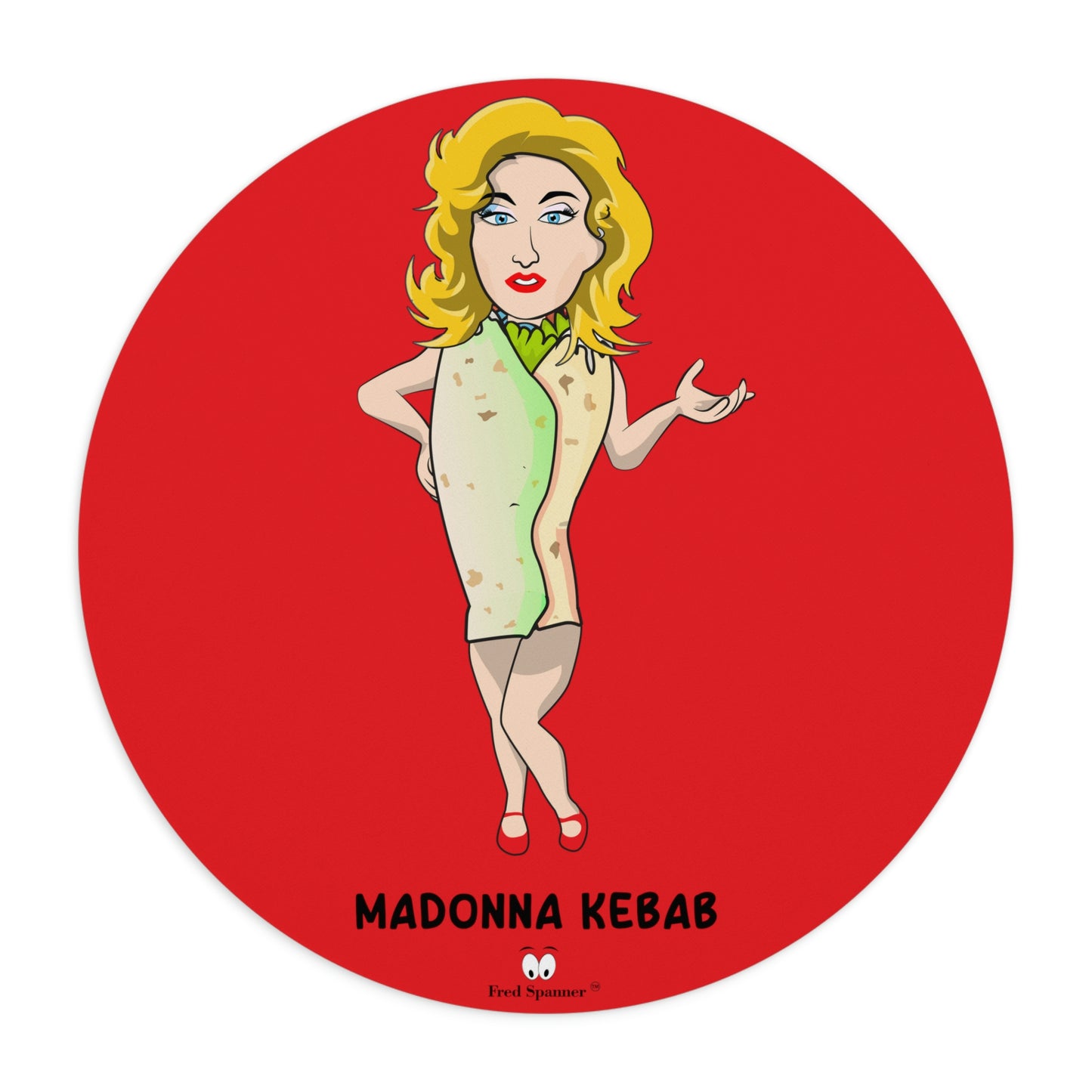 Madonna Kebab Mouse Pad