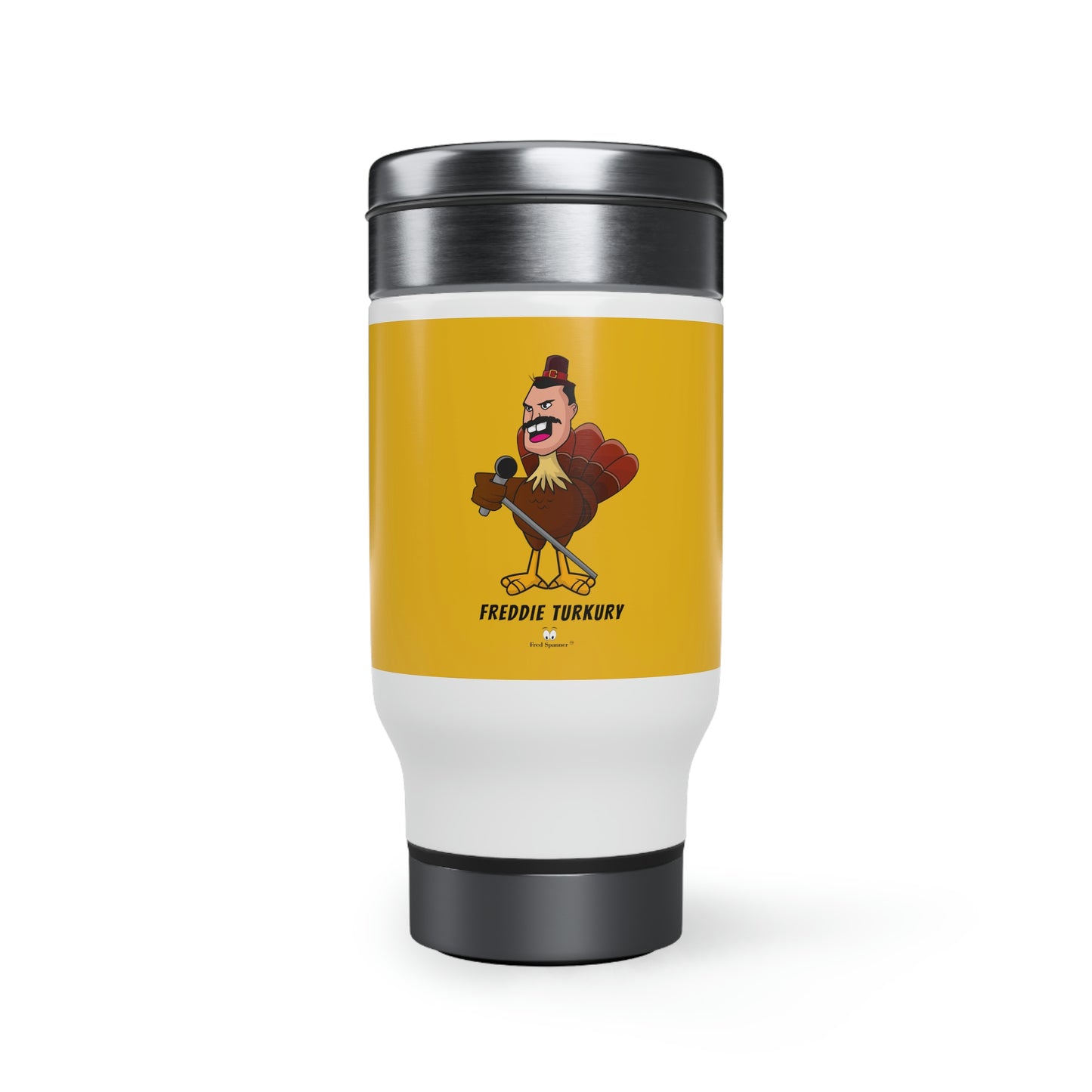 Freddie Turkury Stainless Steel Travel Mug with Handle
