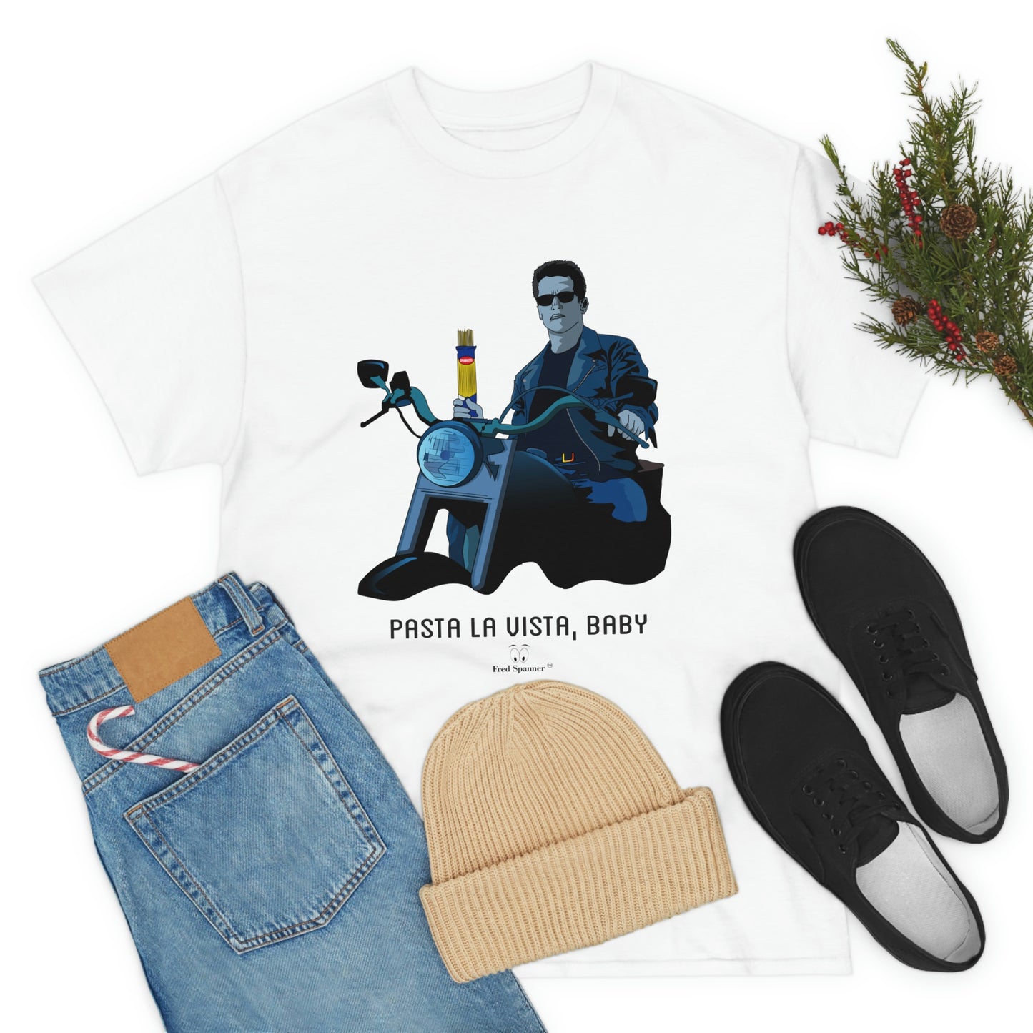 Pasta La Vista, Baby- Heavy Cotton Tee