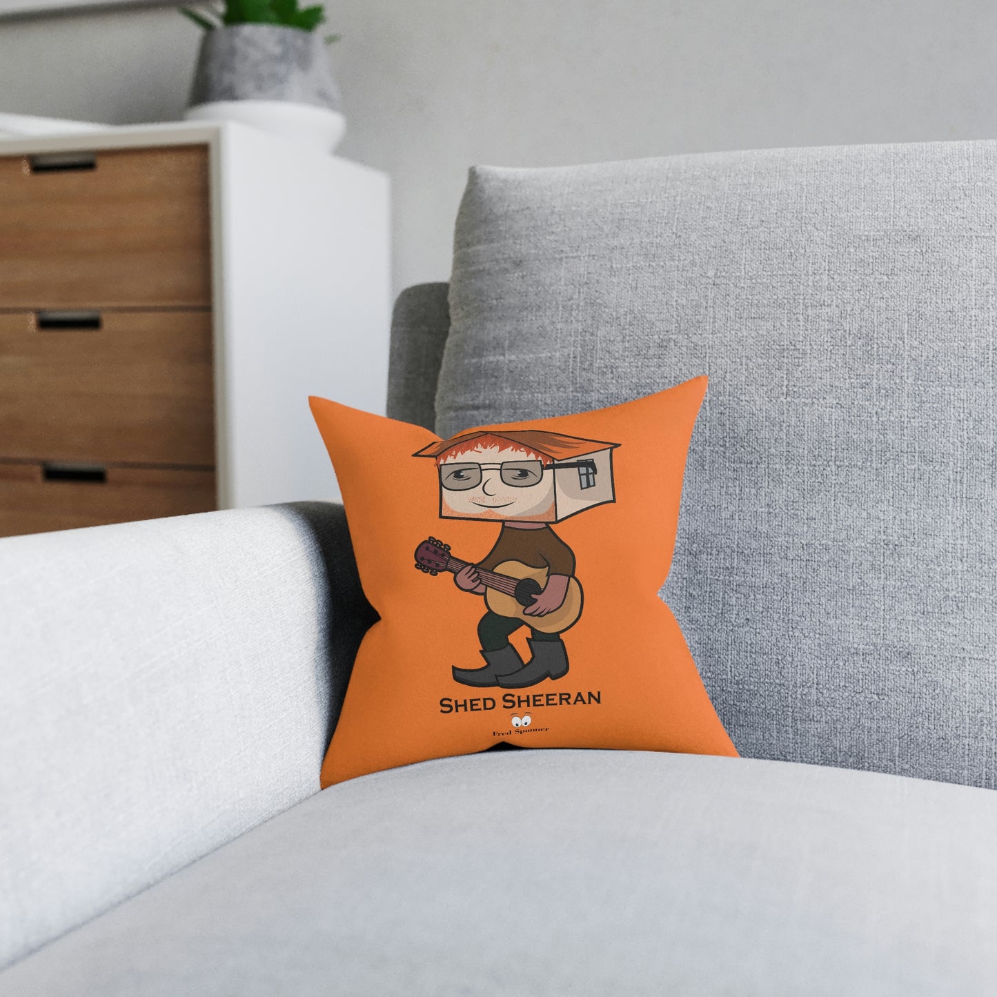 Shed Sheeran Square Pillow
