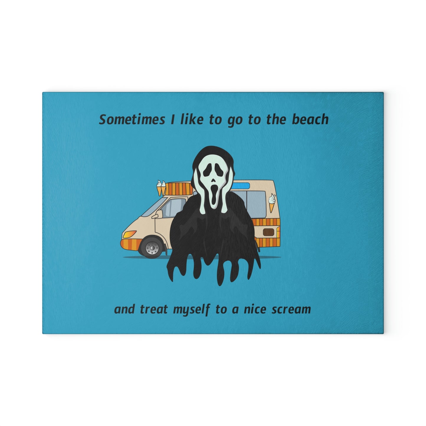 Scream- Glass Cutting Board