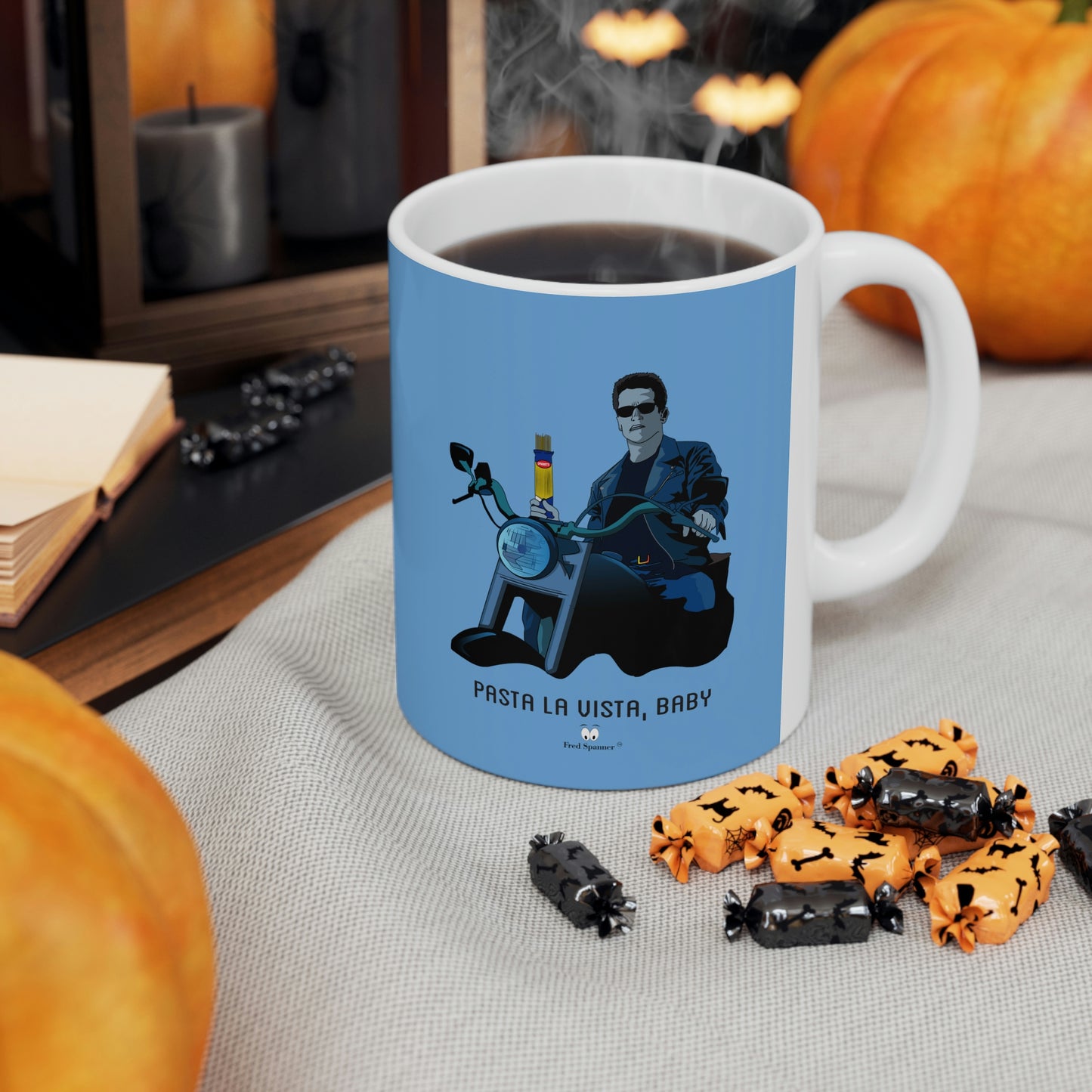 Pasta La Vista, Baby, Ceramic Coffee Cup