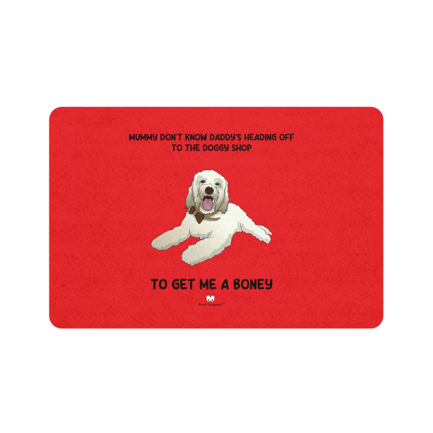 Doggy Shop- Pet Food Mat (12x18)
