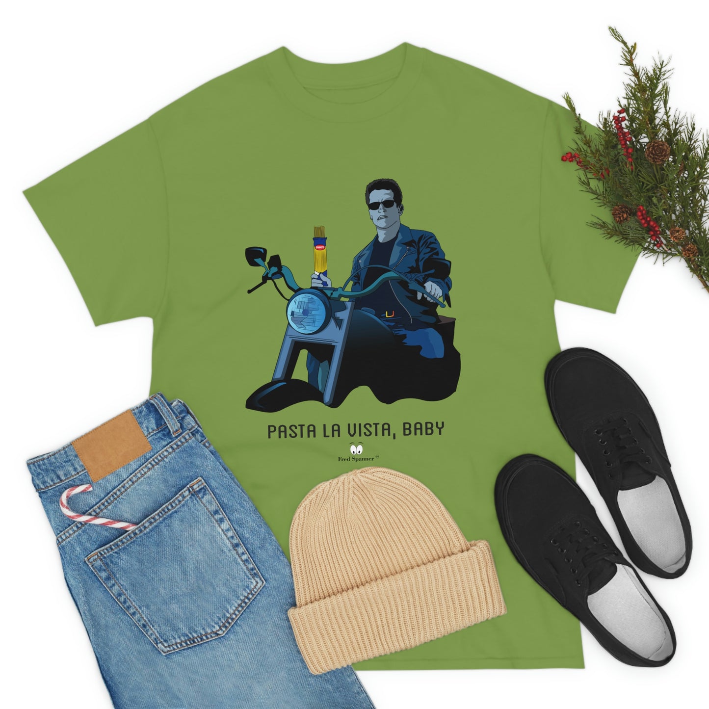 Pasta La Vista, Baby- Heavy Cotton Tee