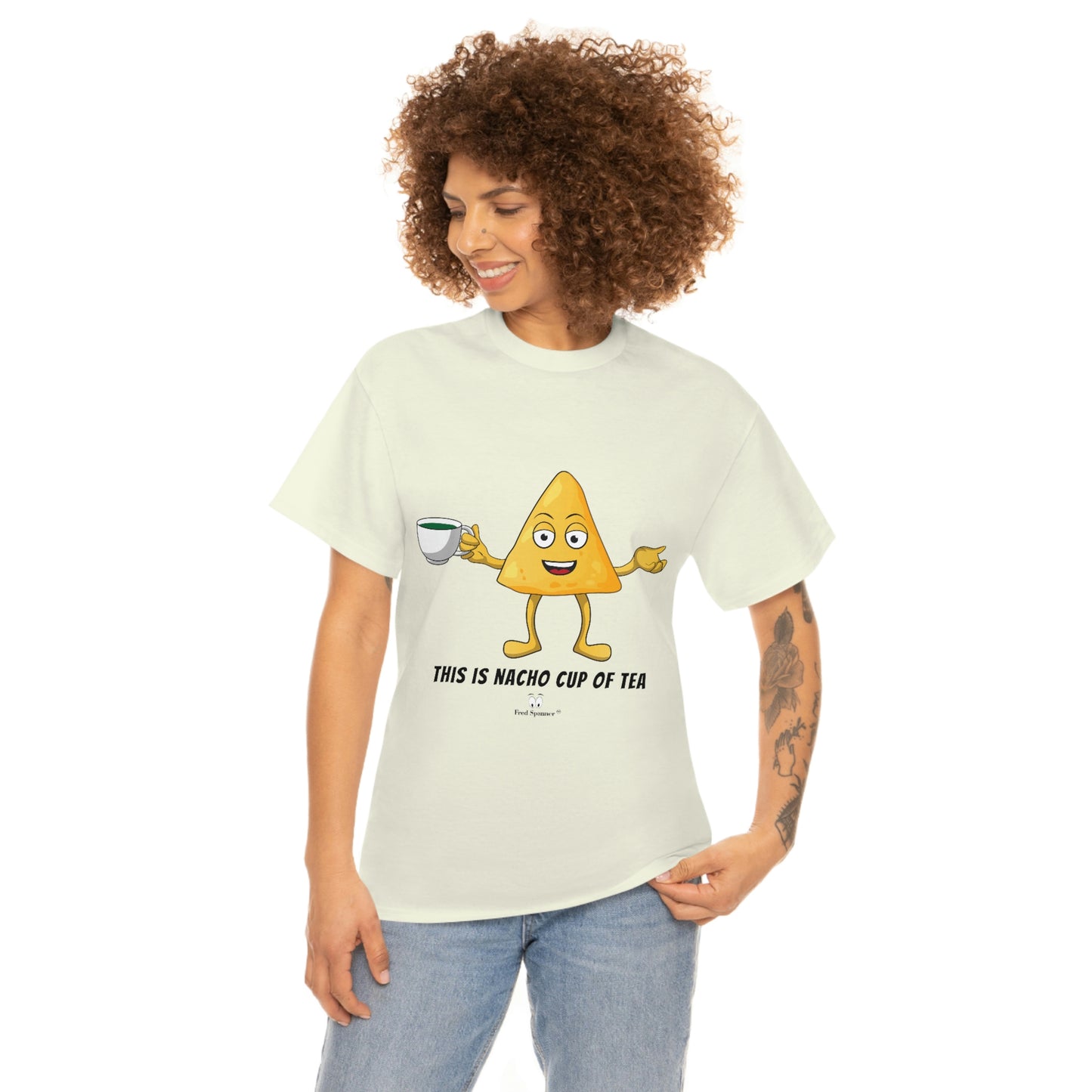 This is nacho cup of tea. Cotton Tee