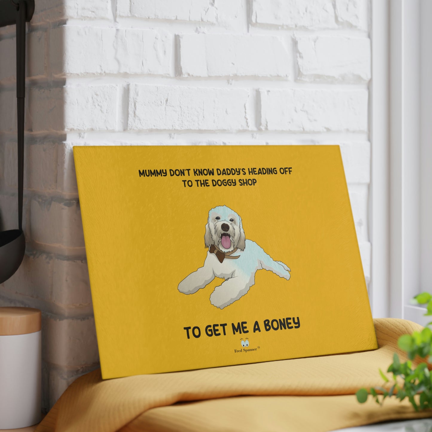 Doggy Shop- Glass Cutting Board