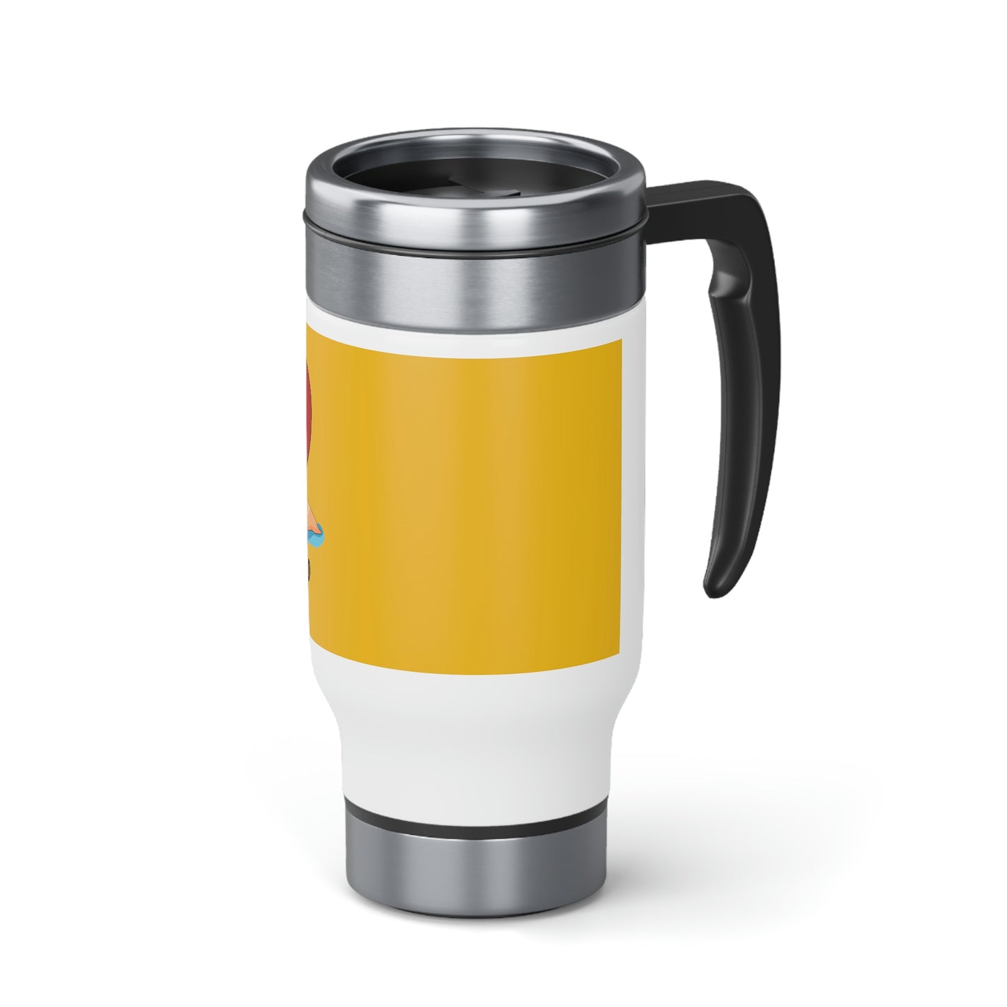 Glove Island- Stainless Steel Travel Mug with Handle, 14oz