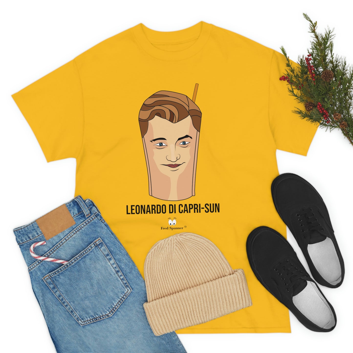 Leonardo Di Capri-Sun Unisex Heavy Cotton Tee