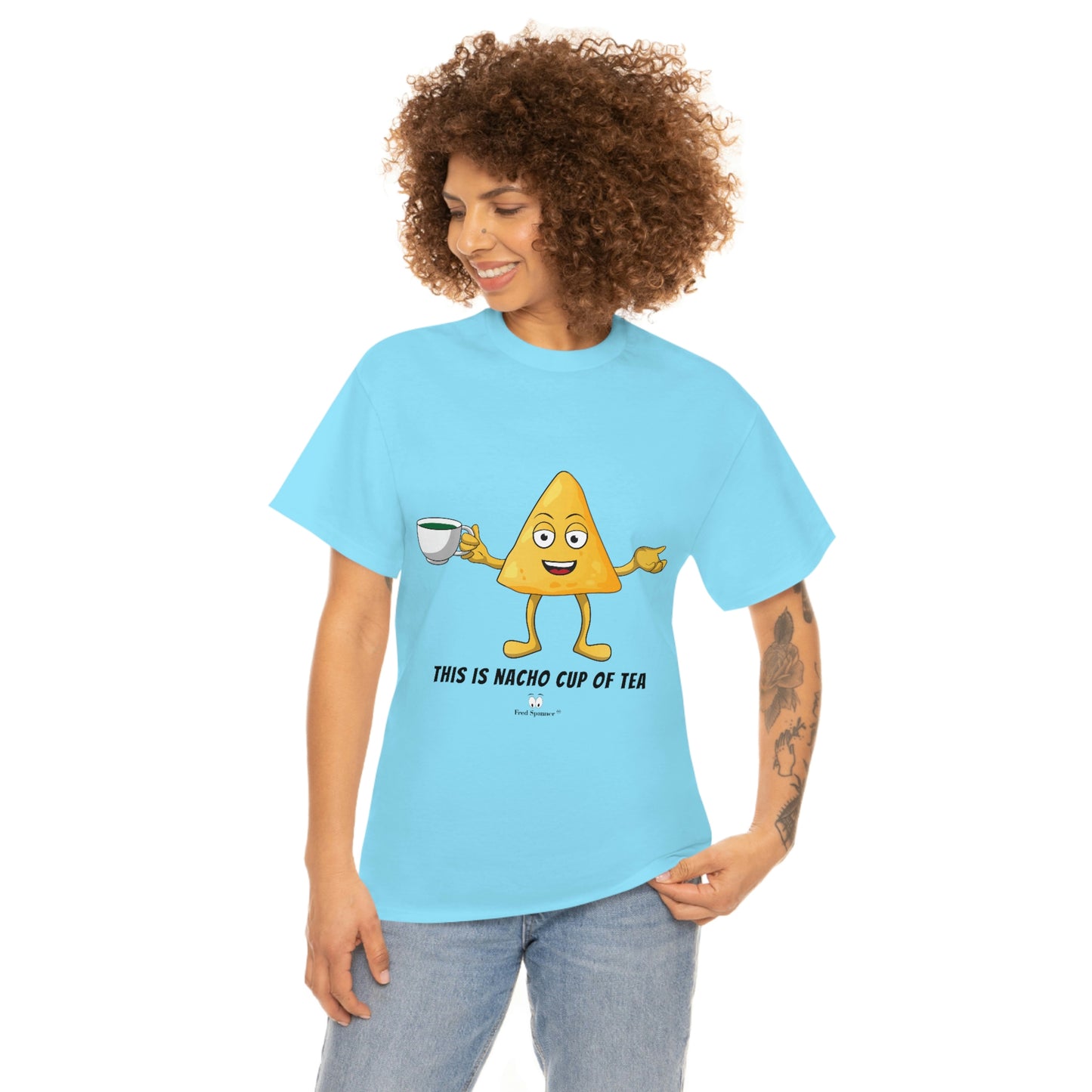 This is nacho cup of tea. Cotton Tee