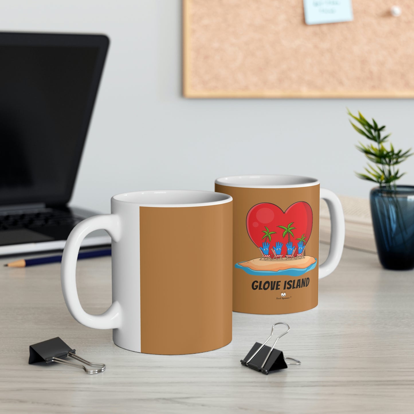 Glove Island Ceramic Coffee Cup