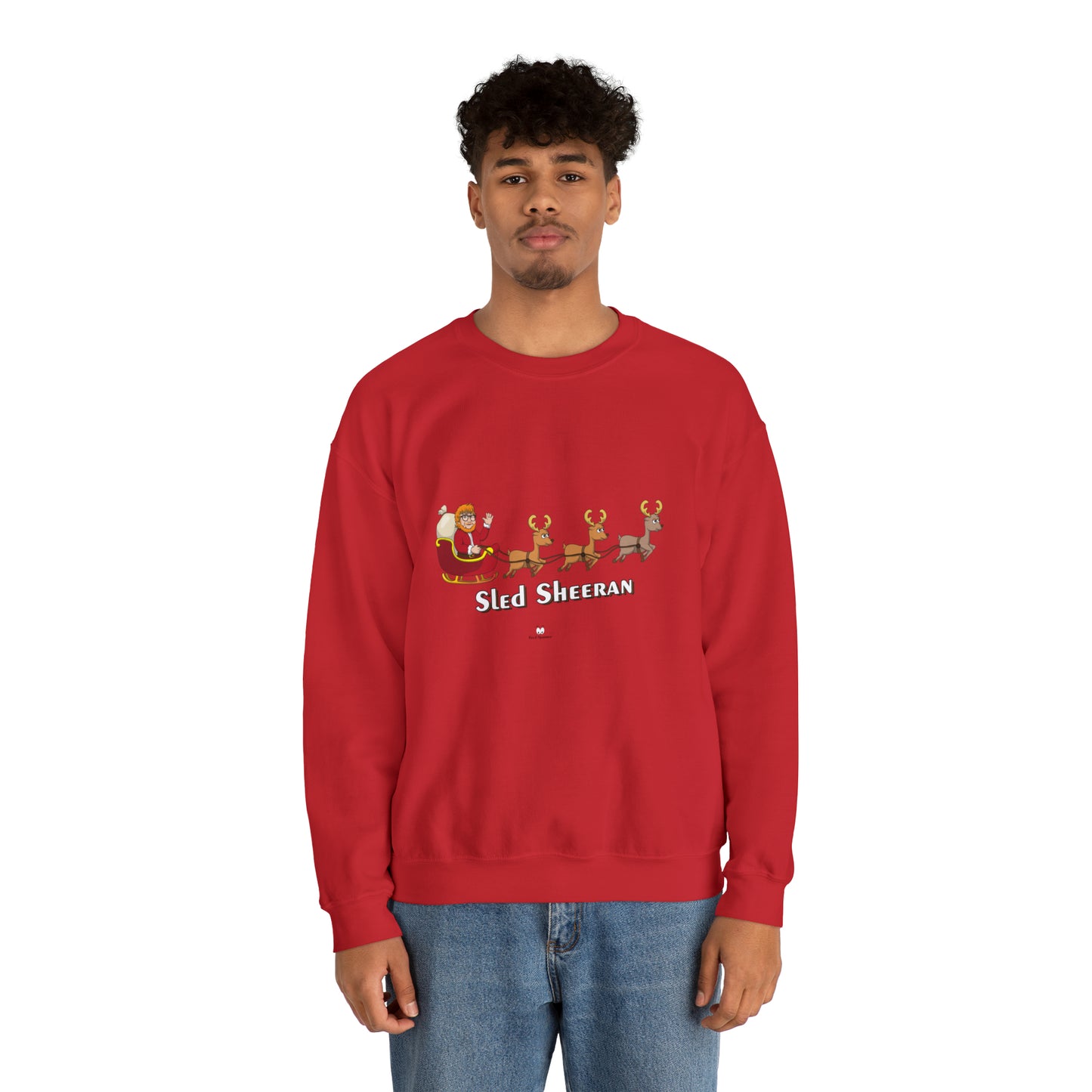 Sled Sheeran Christmas sweatshirt