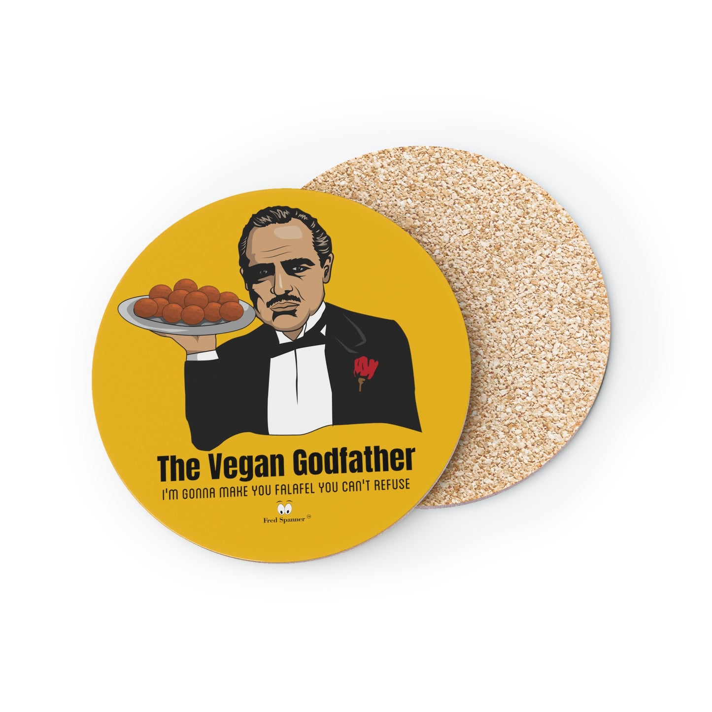 Vegan Godfather Coasters