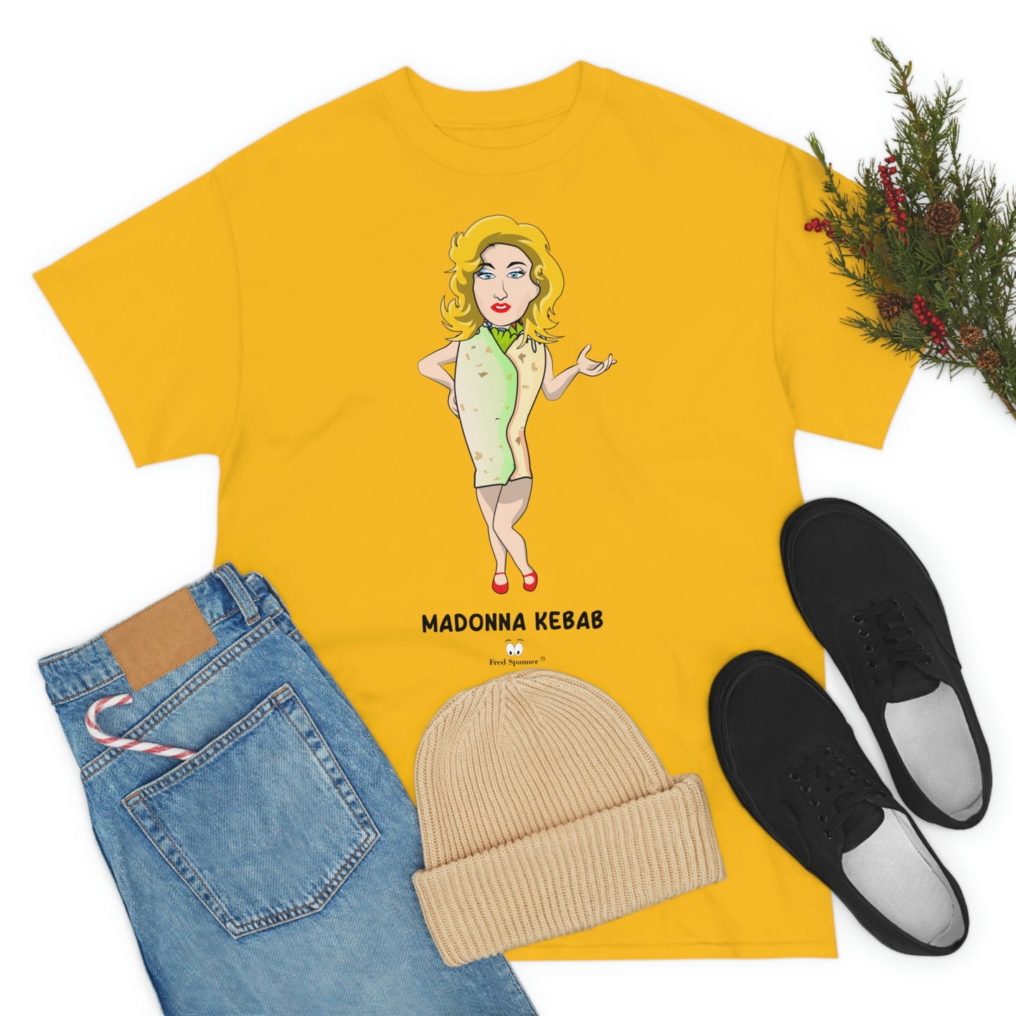 Madonna Kebab Unisex Heavy Cotton Tee