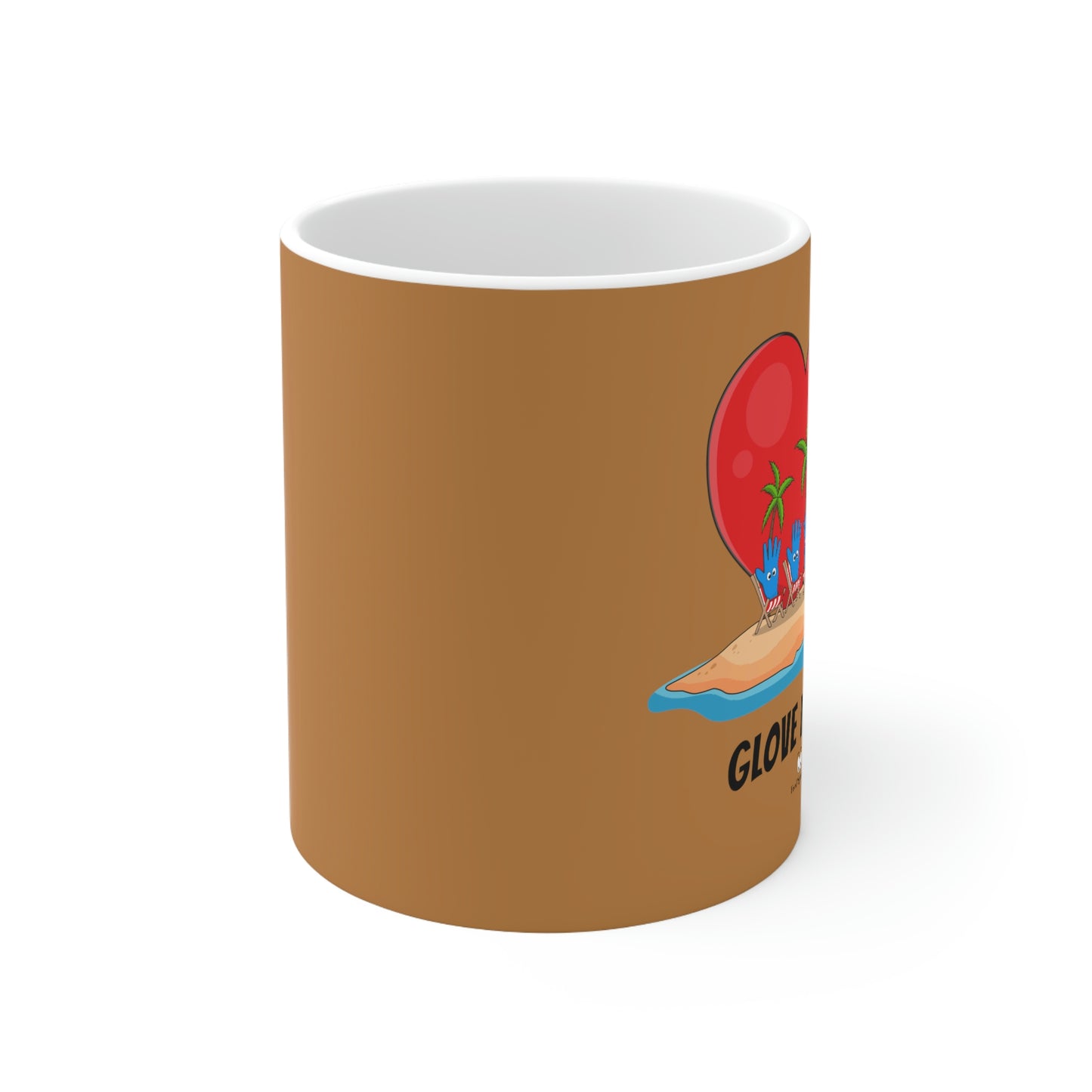 Glove Island Ceramic Coffee Cup