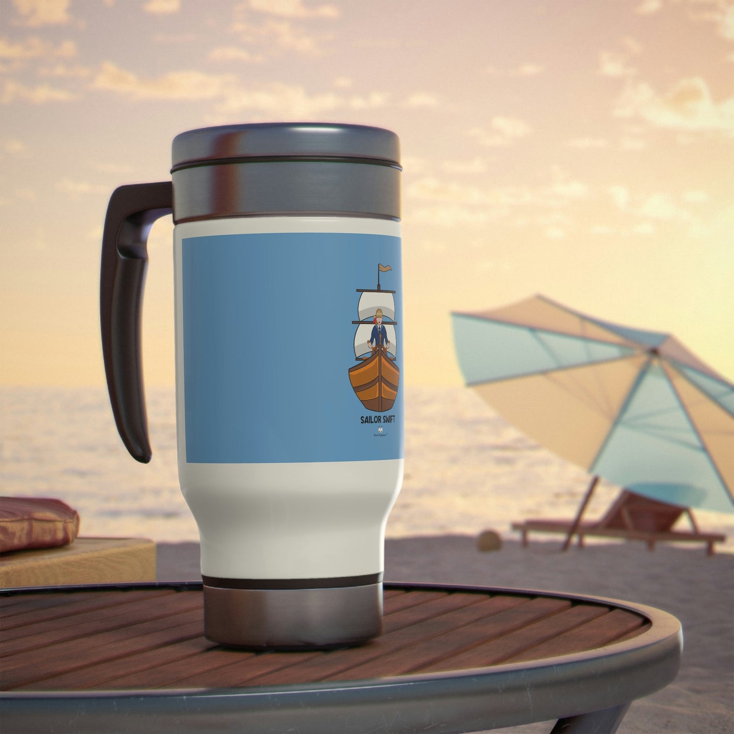 Sailor Swift Stainless Steel Travel Mug with Handle