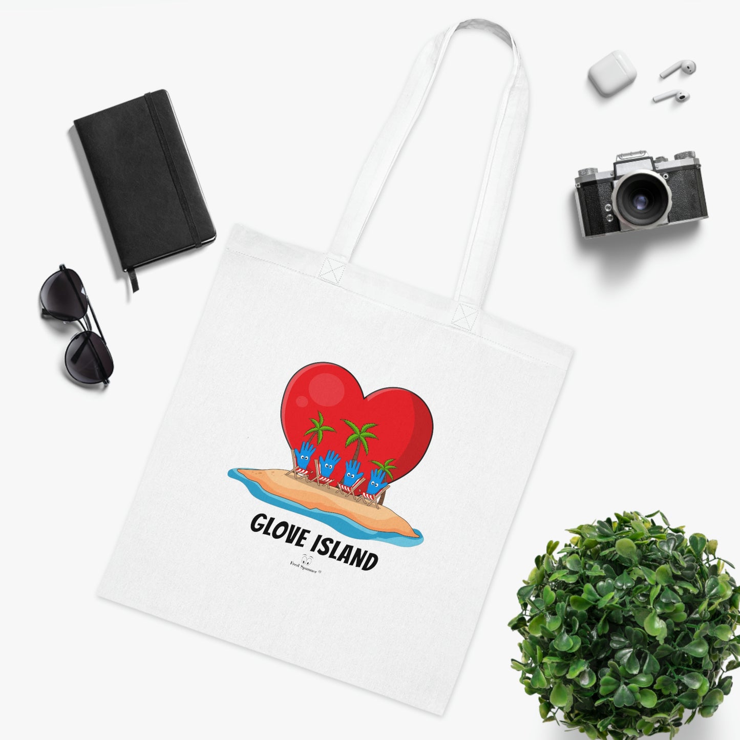 Glove Island- Cotton Tote Bag
