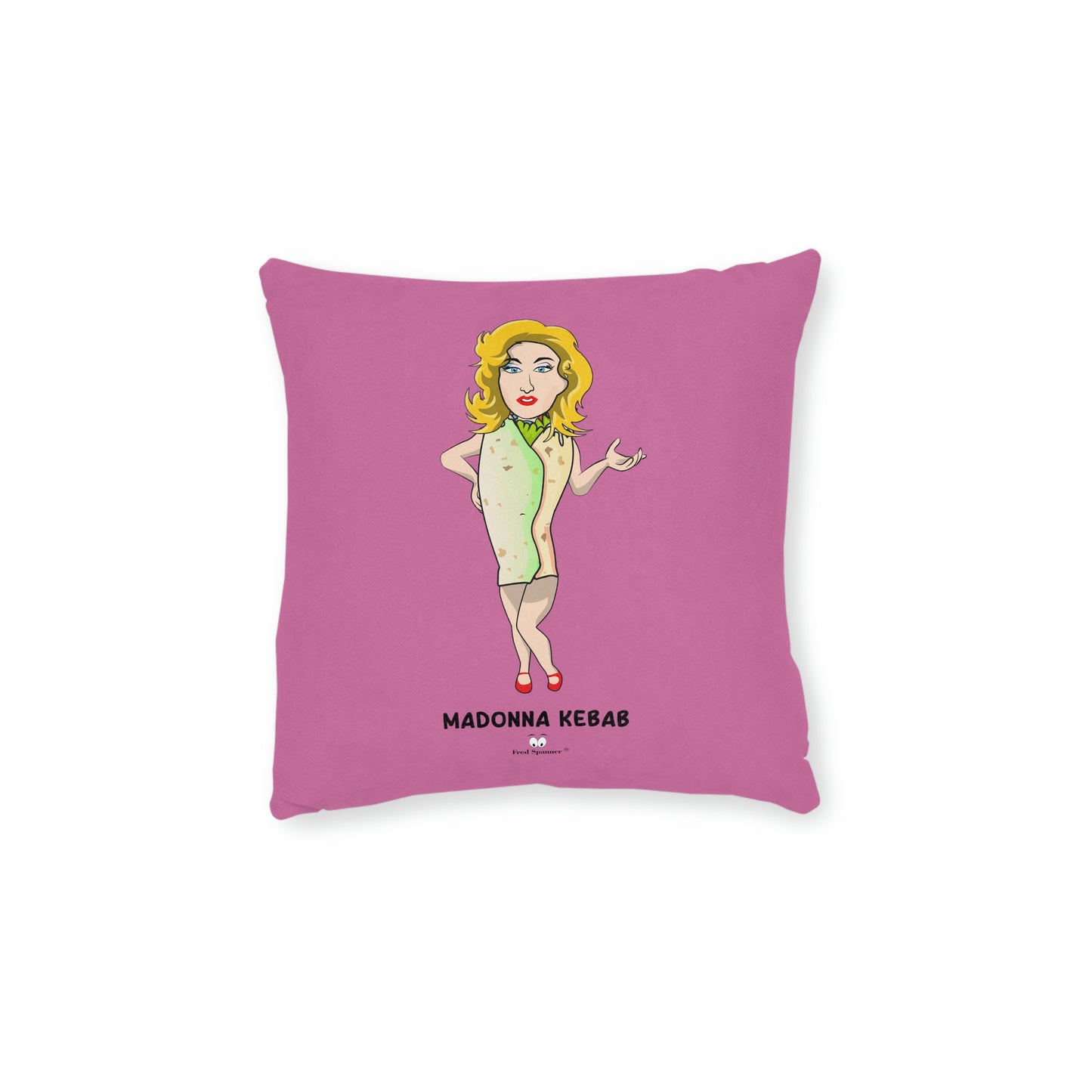 Madonna Kebab Square Pillow