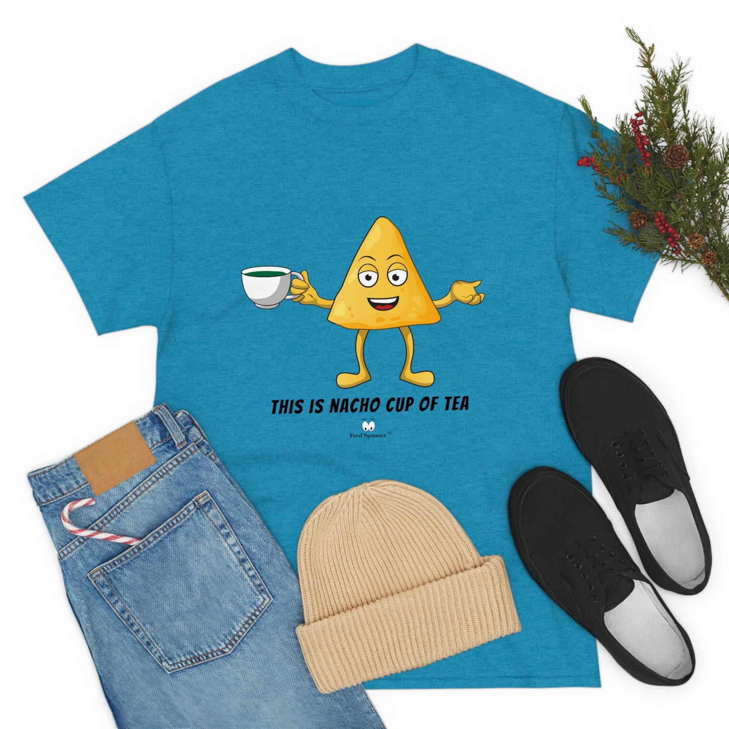 This is nacho cup of tea. Cotton Tee