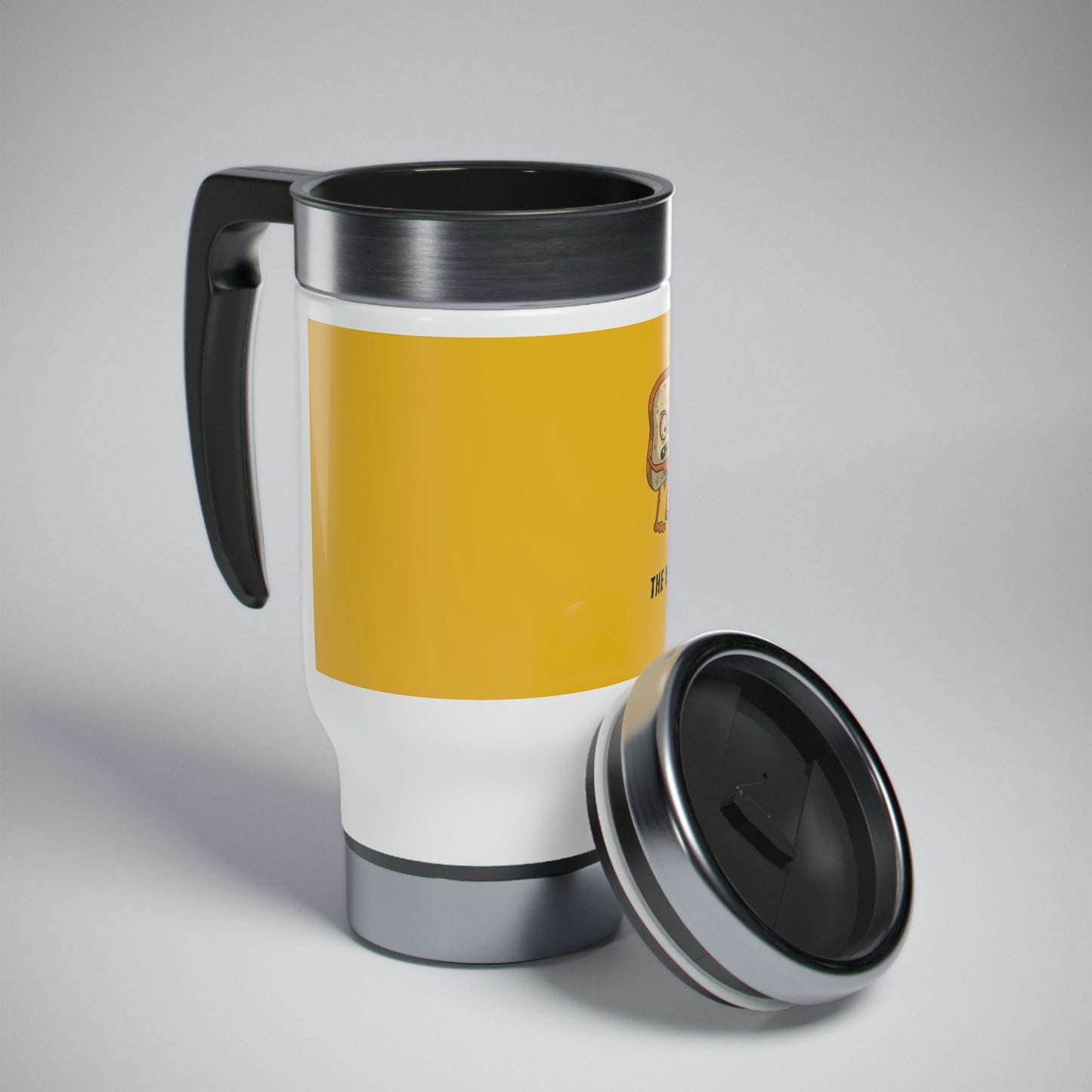 The Walking Bread- Stainless Steel Travel Mug with Handle