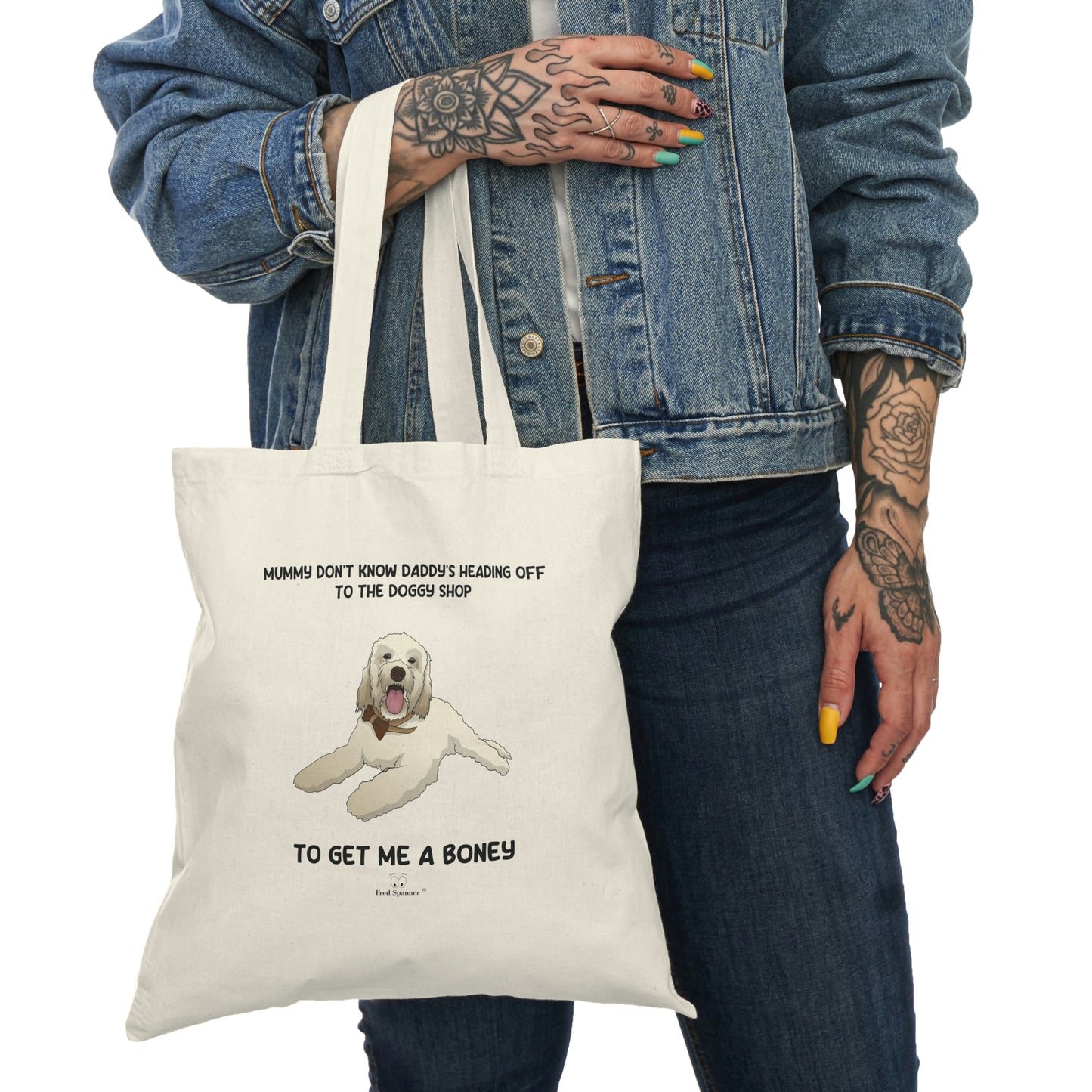 Doggy Shop- Natural Tote Bag