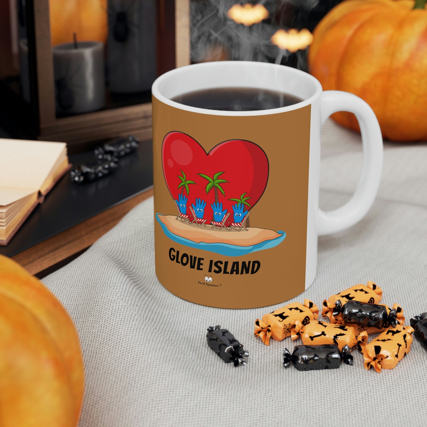 Glove Island Ceramic Coffee Cup